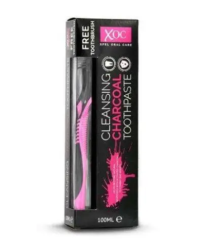 XOC Pasta do zębów 100ml węglowa + szczoteczka