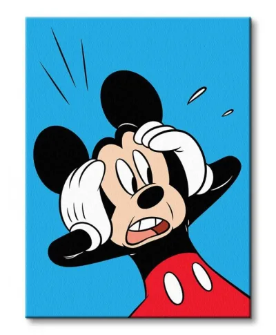 Obraz do salonu - Mickey Mouse (Shocked)