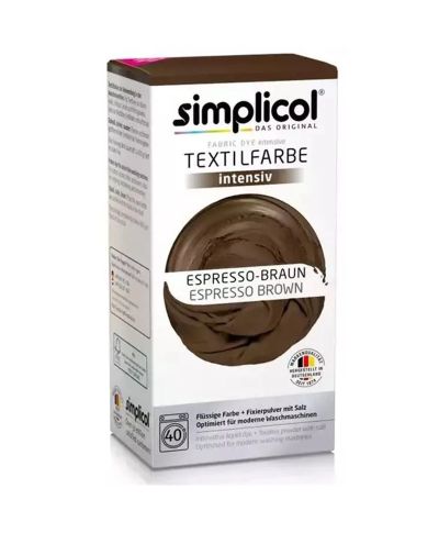 SIMPLICOL Barwnik do tkanin INTENSIV BRĄZ ESPRESSO 560g