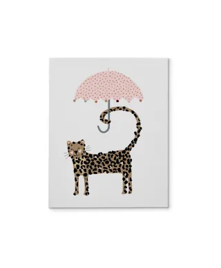 Fun Leopard - obraz na płótnie