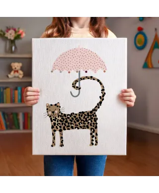 Fun Leopard - obraz na płótnie