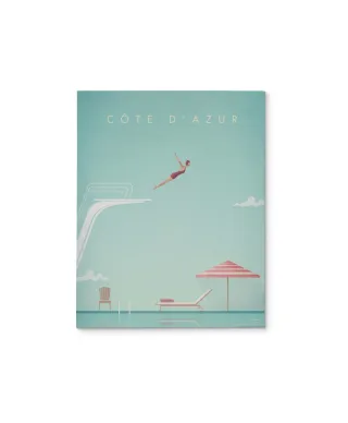 Cote D'Azur Lazurowe Wybrzeże - obraz na płótnie