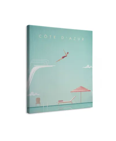 Cote D'Azur Lazurowe Wybrzeże - obraz na płótnie