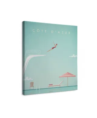 Cote D'Azur Lazurowe Wybrzeże - obraz na płótnie