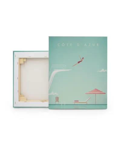 Cote D'Azur Lazurowe Wybrzeże - obraz na płótnie