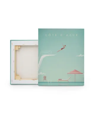 Cote D'Azur Lazurowe Wybrzeże - obraz na płótnie