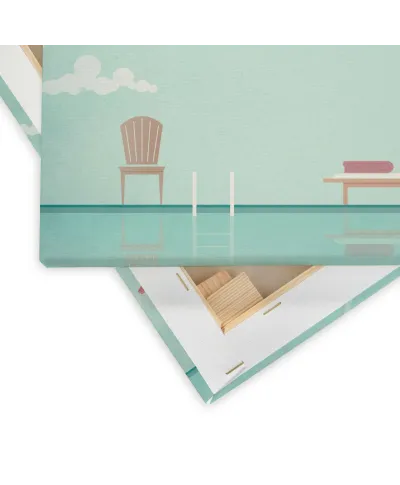 Cote D'Azur Lazurowe Wybrzeże - obraz na płótnie