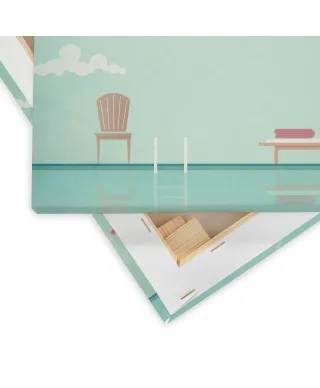 Cote D'Azur Lazurowe Wybrzeże - obraz na płótnie