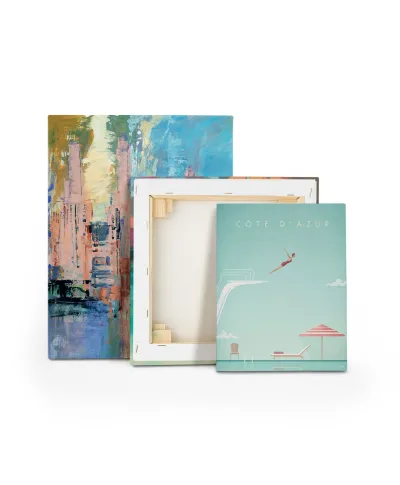 Cote D'Azur Lazurowe Wybrzeże - obraz na płótnie