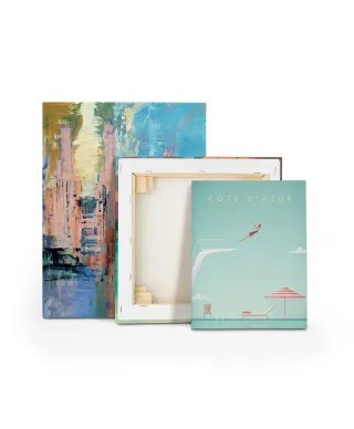 Cote D'Azur Lazurowe Wybrzeże - obraz na płótnie