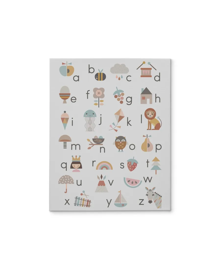Alfabet A-Z - obraz na płótnie