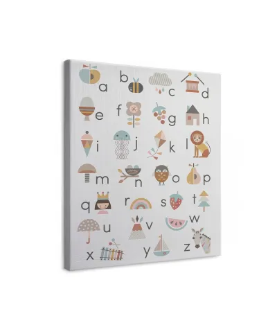 Alfabet A-Z - obraz na płótnie
