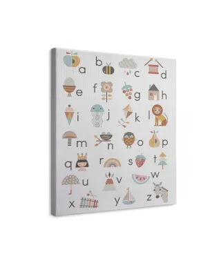Alfabet A-Z - obraz na płótnie