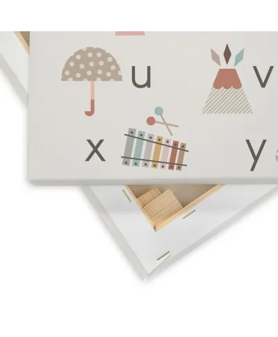 Alfabet A-Z - obraz na płótnie