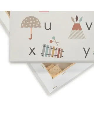 Alfabet A-Z - obraz na płótnie