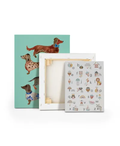 Alfabet A-Z - obraz na płótnie