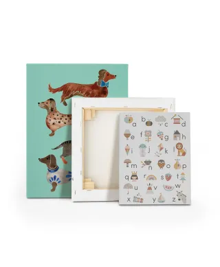 Alfabet A-Z - obraz na płótnie