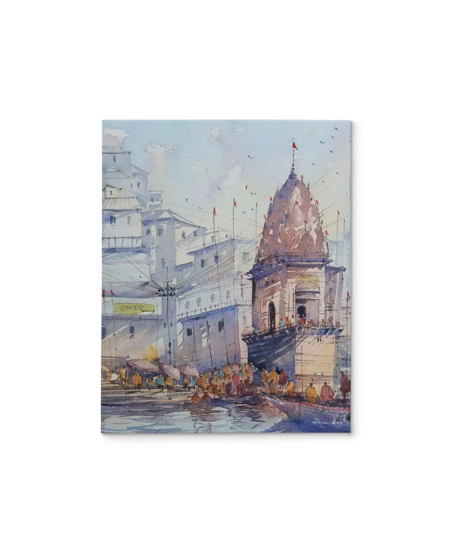 Varanashi Ghat, India - obraz na płótnie