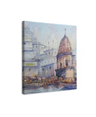 Varanashi Ghat, India - obraz na płótnie