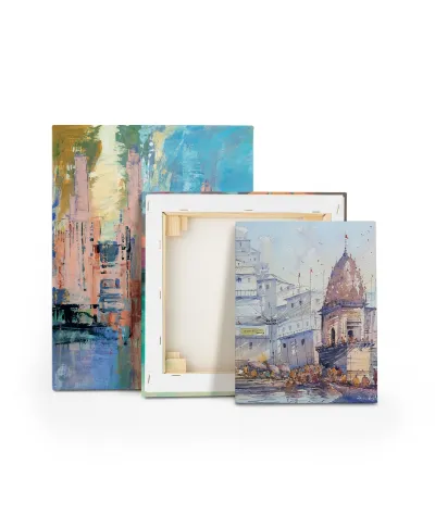 Varanashi Ghat, India - obraz na płótnie