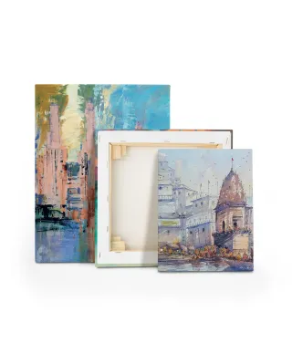 Varanashi Ghat, India - obraz na płótnie