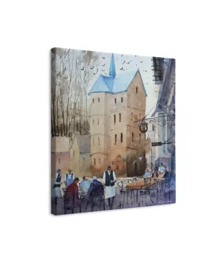 Ribe Cathedral, Denmark - obraz na płótnie