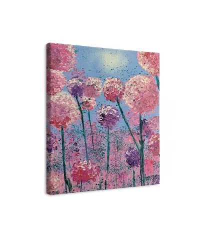Pink Flowers - obraz na płótnie