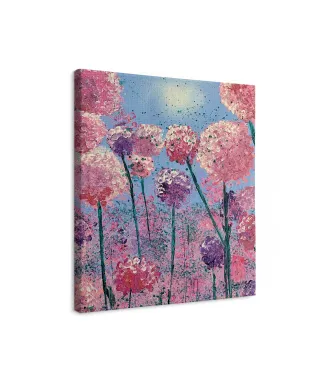 Pink Flowers - obraz na płótnie