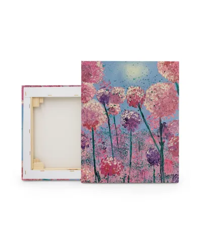 Pink Flowers - obraz na płótnie