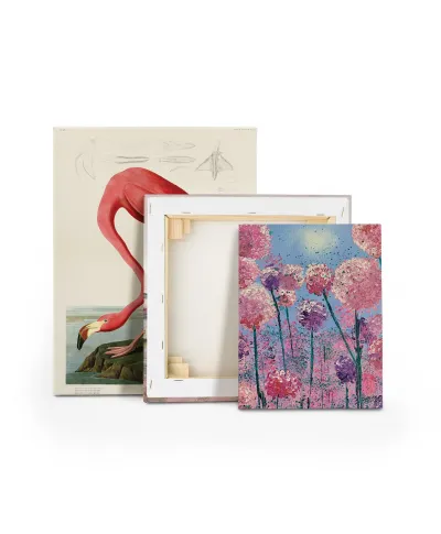 Pink Flowers - obraz na płótnie