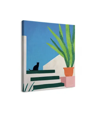 Holiday Cat - obraz na płótnie