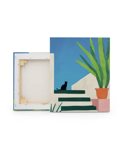 Holiday Cat - obraz na płótnie