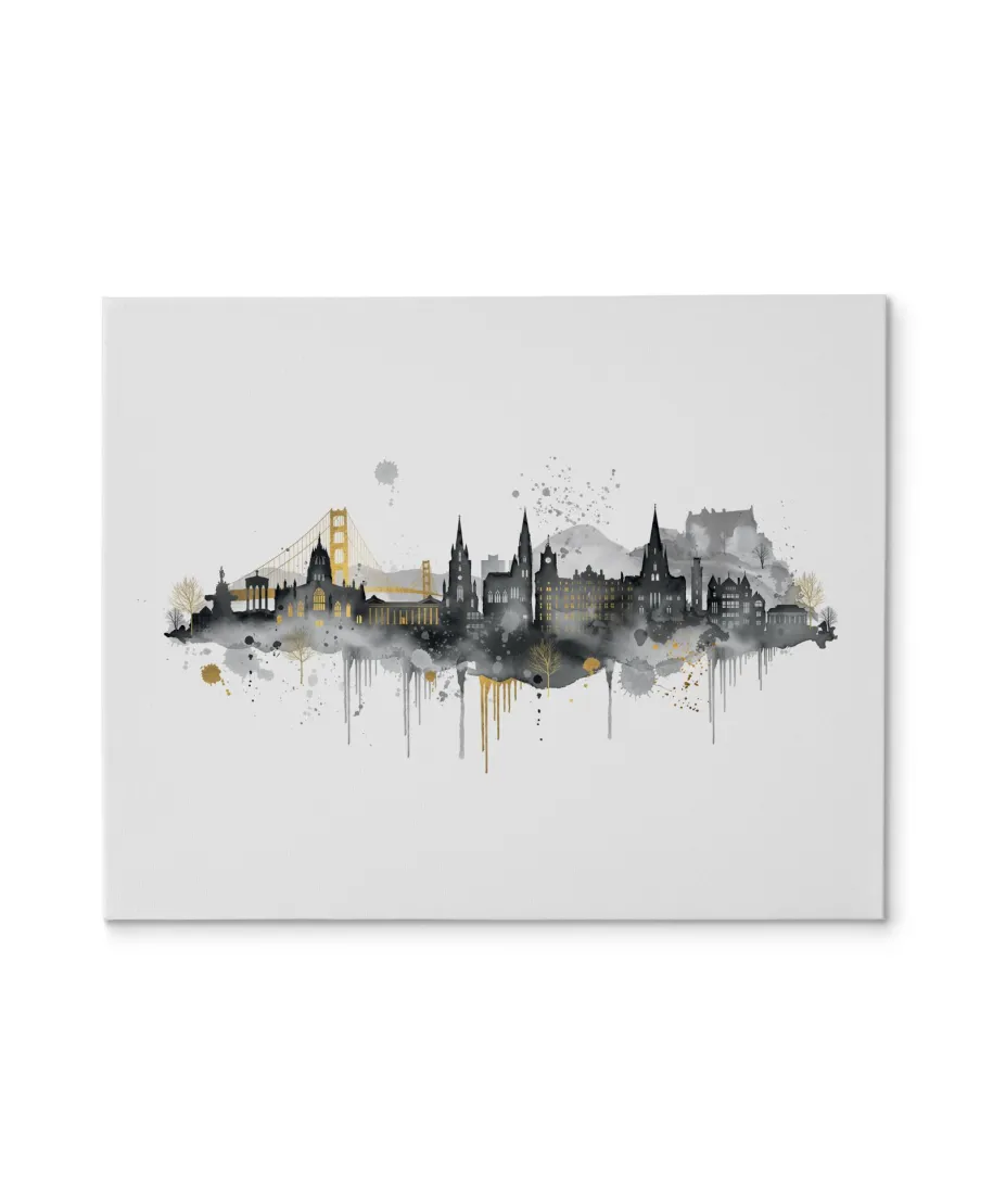 Edinburgh Skyline - obraz na płótnie