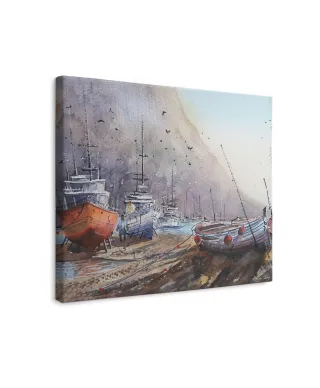 Docked - obraz na płótnie