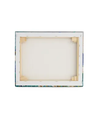 Daisies and Wild Pea Flowers - obraz na płótnie