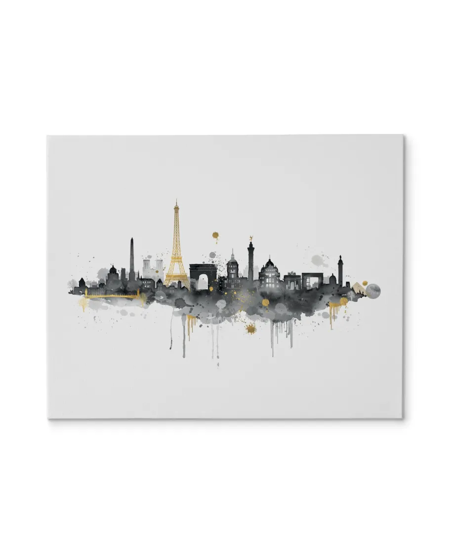 Paris Skyline - obraz na płótnie
