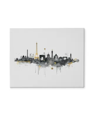 Paris Skyline - obraz na płótnie