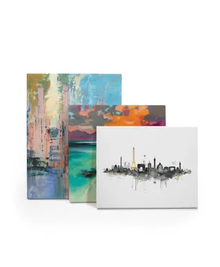 Paris Skyline - obraz na płótnie