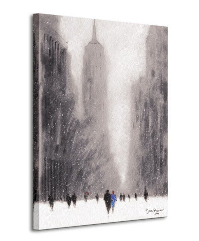 Obraz do salonu - Heavy Snowfall, 5th Avenue - New York - 80x60cm