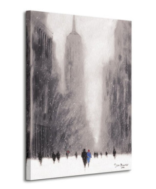 Obraz do salonu - Heavy Snowfall, 5th Avenue - New York - 80x60cm