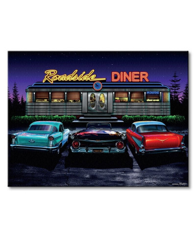 Obraz do salonu - Roadside Diner - 80x60cm