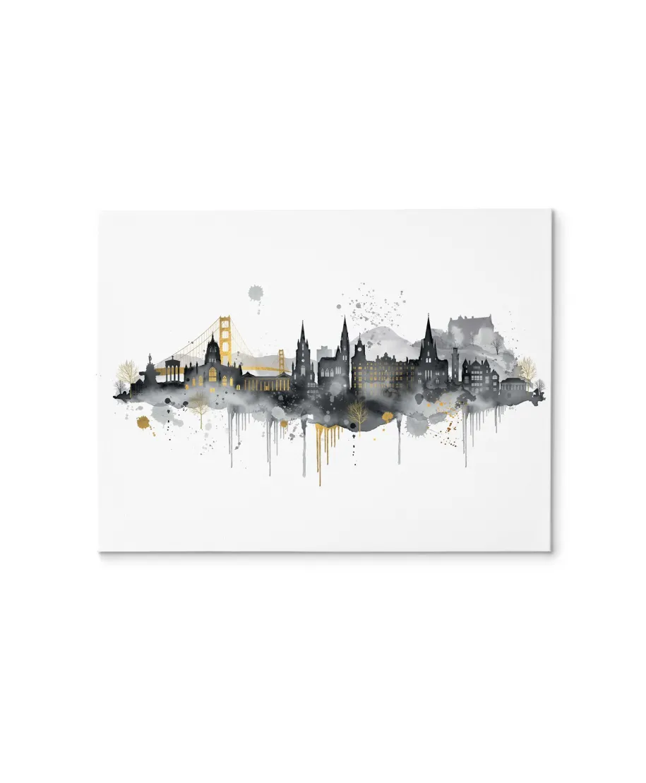 Edinburgh Skyline - obraz na płótnie