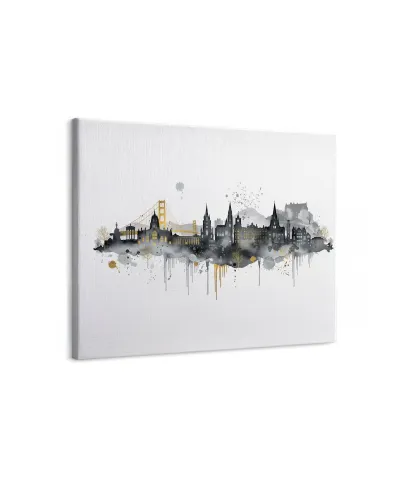 Edinburgh Skyline - obraz na płótnie