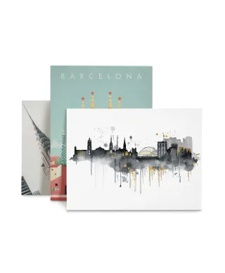 Newcastle Skyline - obraz na płótnie