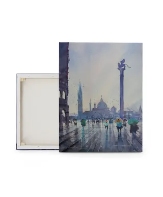 Venice After Rain - obraz na płótnie