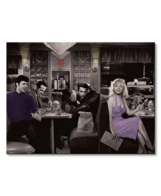 Obraz do salonu - Blue Plate Special - 80x60cm