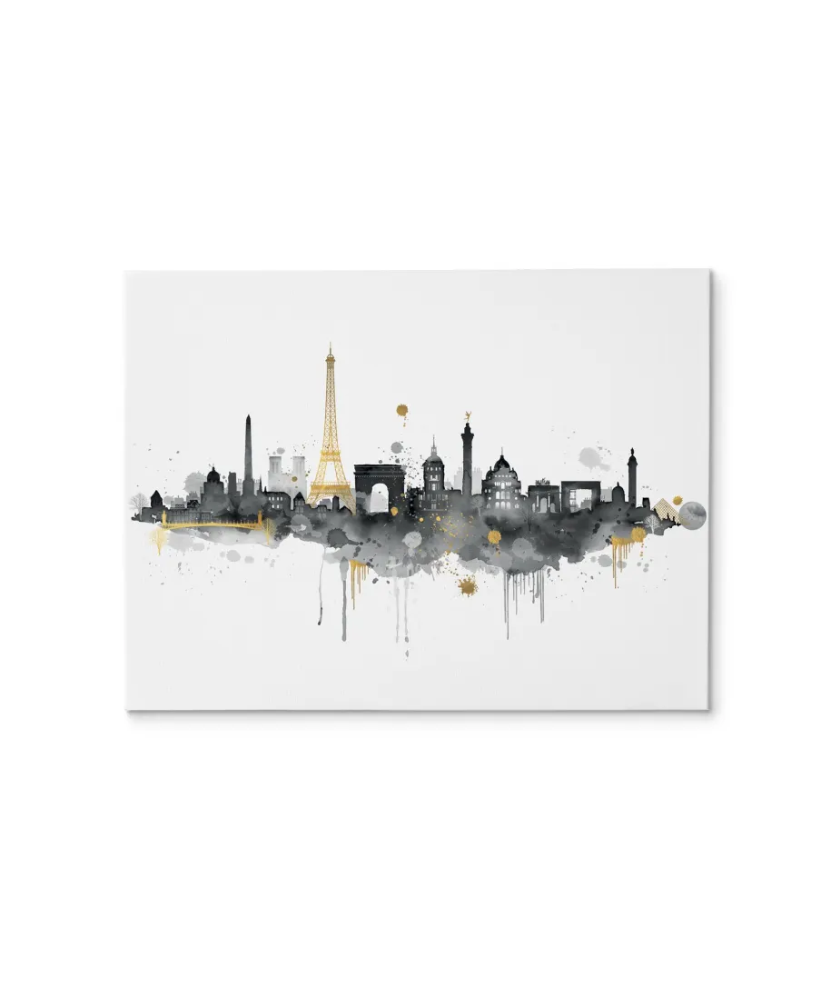 Paris Skyline - obraz na płótnie