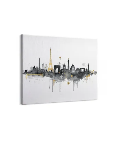 Paris Skyline - obraz na płótnie