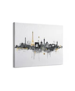 Paris Skyline - obraz na płótnie