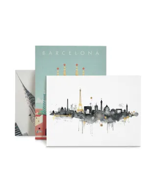 Paris Skyline - obraz na płótnie